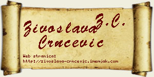 Živoslava Crnčević vizit kartica